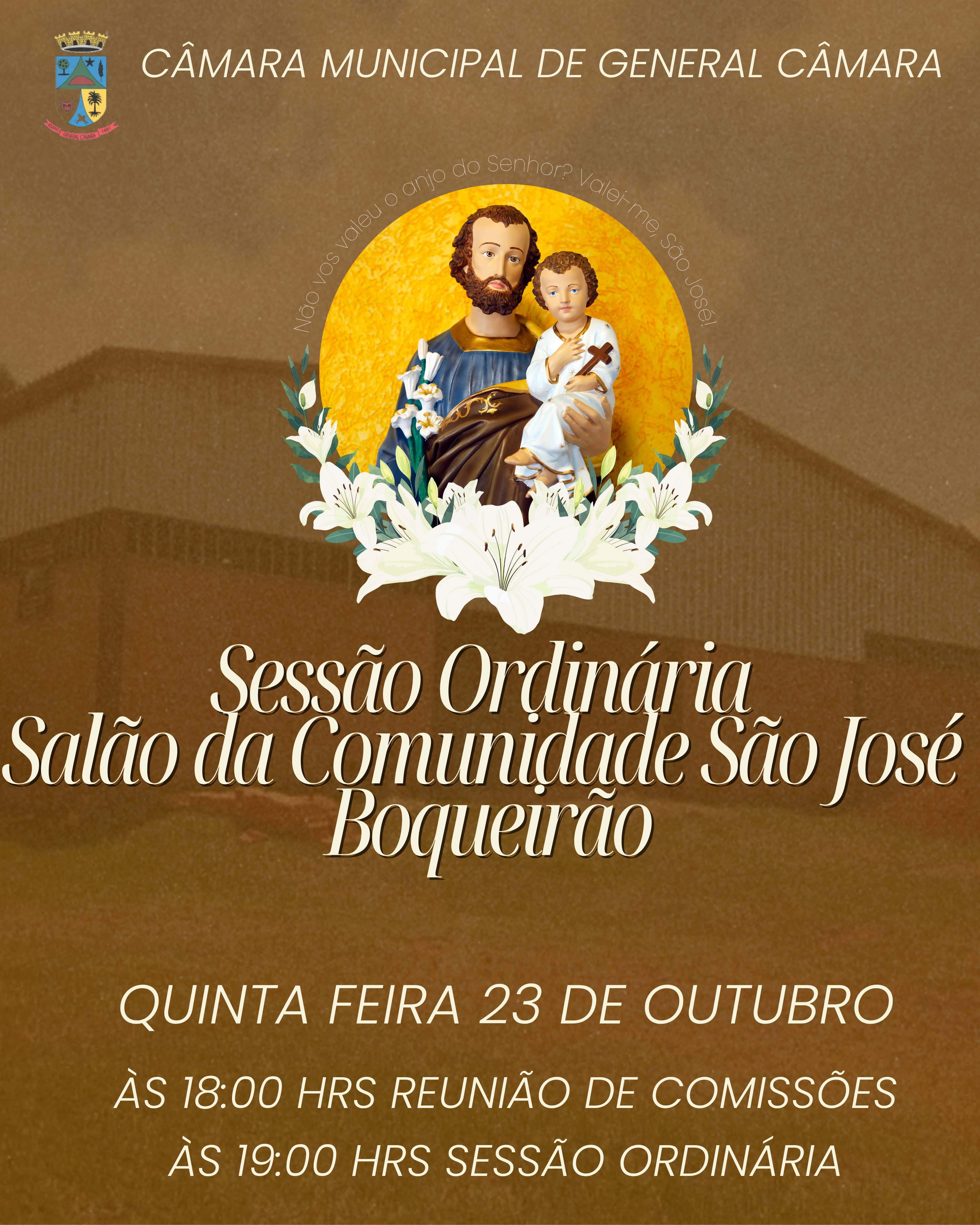 Convite para a Sessão Ordinária na localidade do Boqueirão