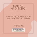 Edital nº 015/2021