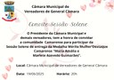 Convite para Sessão Solene dia 19/06/2025