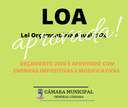 LOA 2020 é aprovada 
